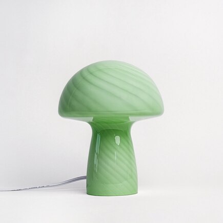 Glass Mushroom Table Lamp