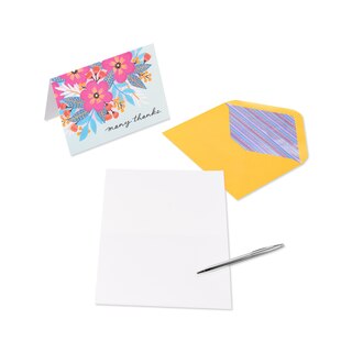 Blank Thank You Cards With Envelopes, Vibrant Florals, Set Of 20 image number 2