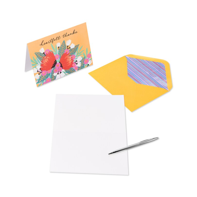 Blank Thank You Cards With Envelopes, Vibrant Florals, Set Of 20 image number 3