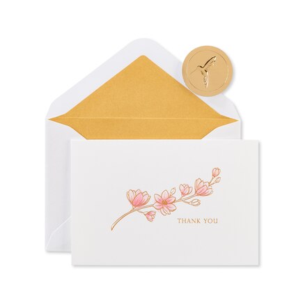 Blank Cards With Envelopes, Magnolia, Set Of 16