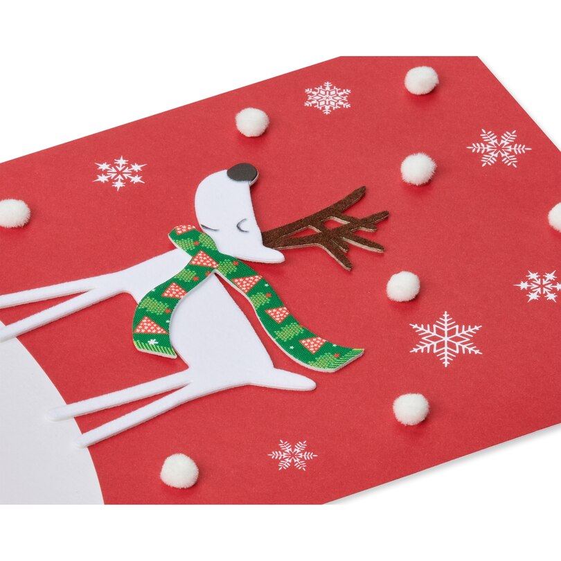 Happy Holidays Card, Reindeer In Snow image number 4