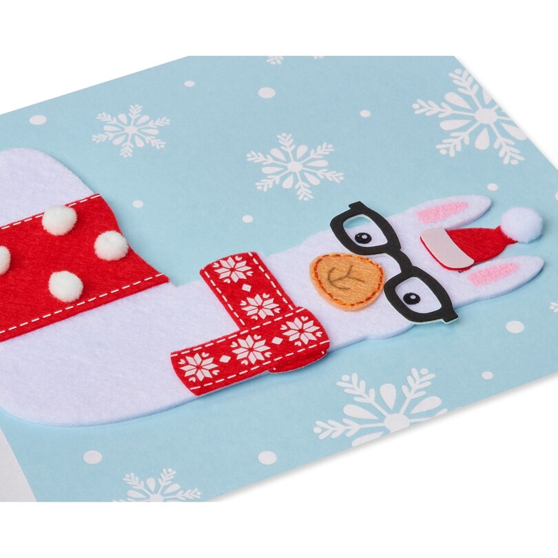 Funny Holiday Card, Handmade Llama image number 4
