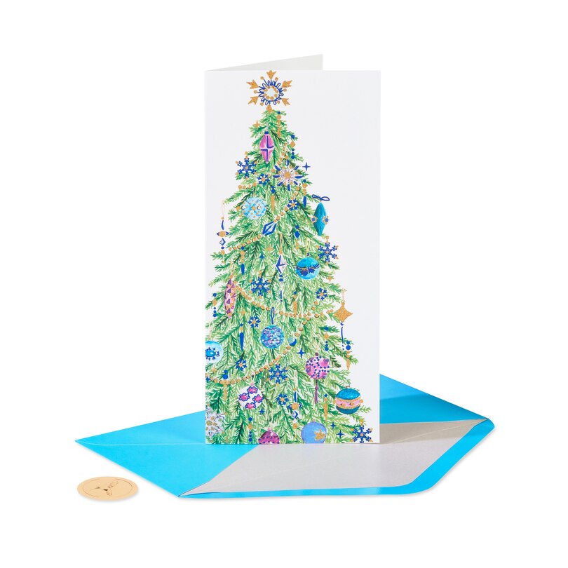 Christmas Boxed Cards With Envelopes, The Very Best Of The Season, Christmas Mantel, 14 Count image number 0