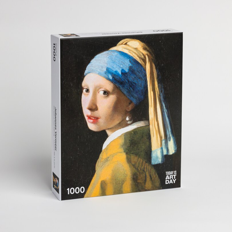 Girl with a Pearl Earring, 1000 Piece Puzzle Indigo