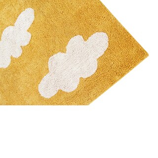 Tapis Lavable Clouds Mustard image number 2