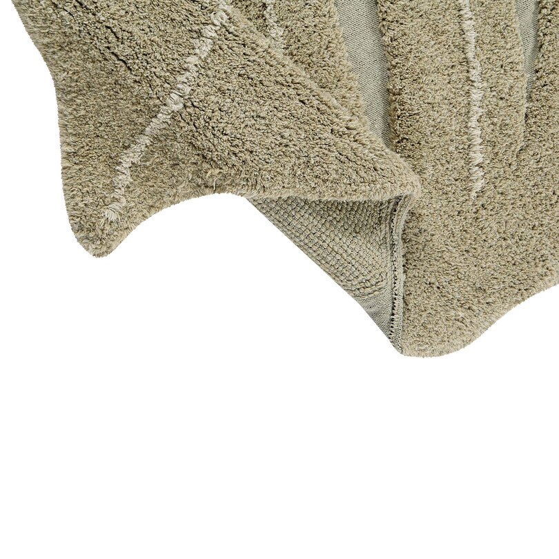 Tapis Lavable Monstera Olive image number 3