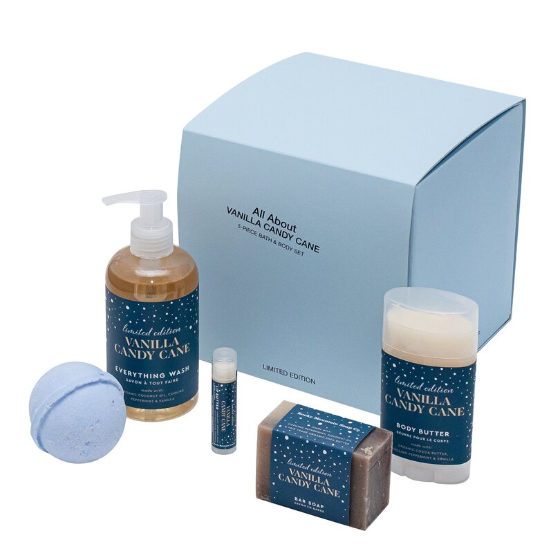All About Vanilla Candy Cane, Gift Set Indigo