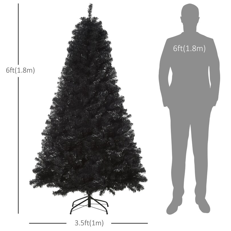 6ft Artificial Christmas Tree with Automatic Open Indigo