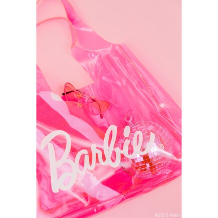 Barbie Pink Transparent Tote