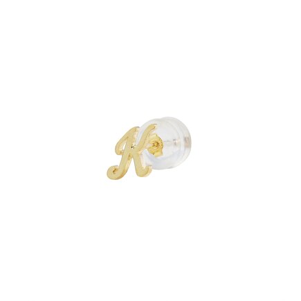 10K Single Initial Earring
