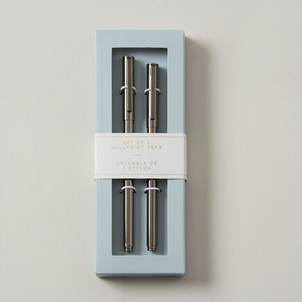 Scandi Style Pen Pack Pewter Set Of 2