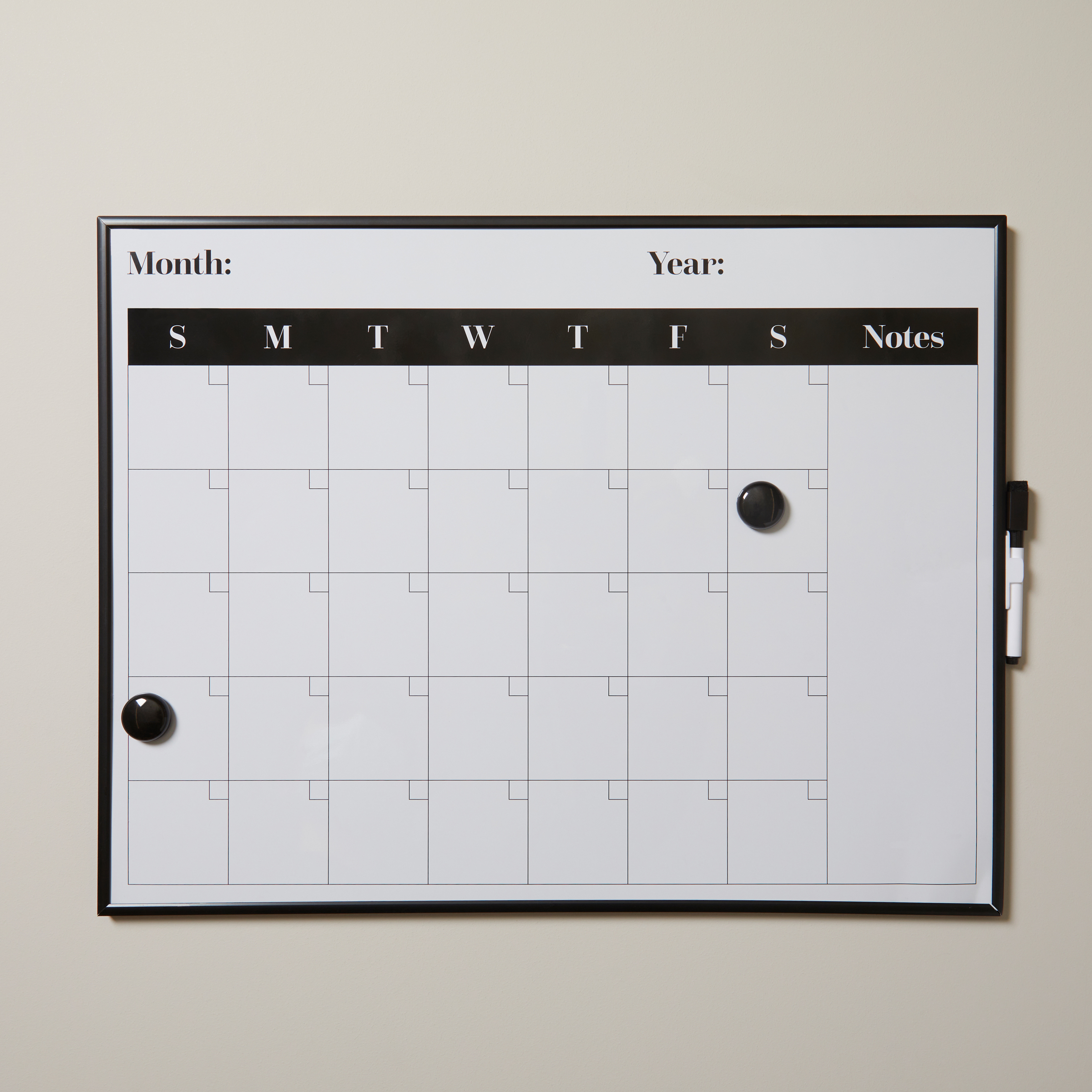 Large Monthly Dry Erase Board Calendar ('')  Indigo