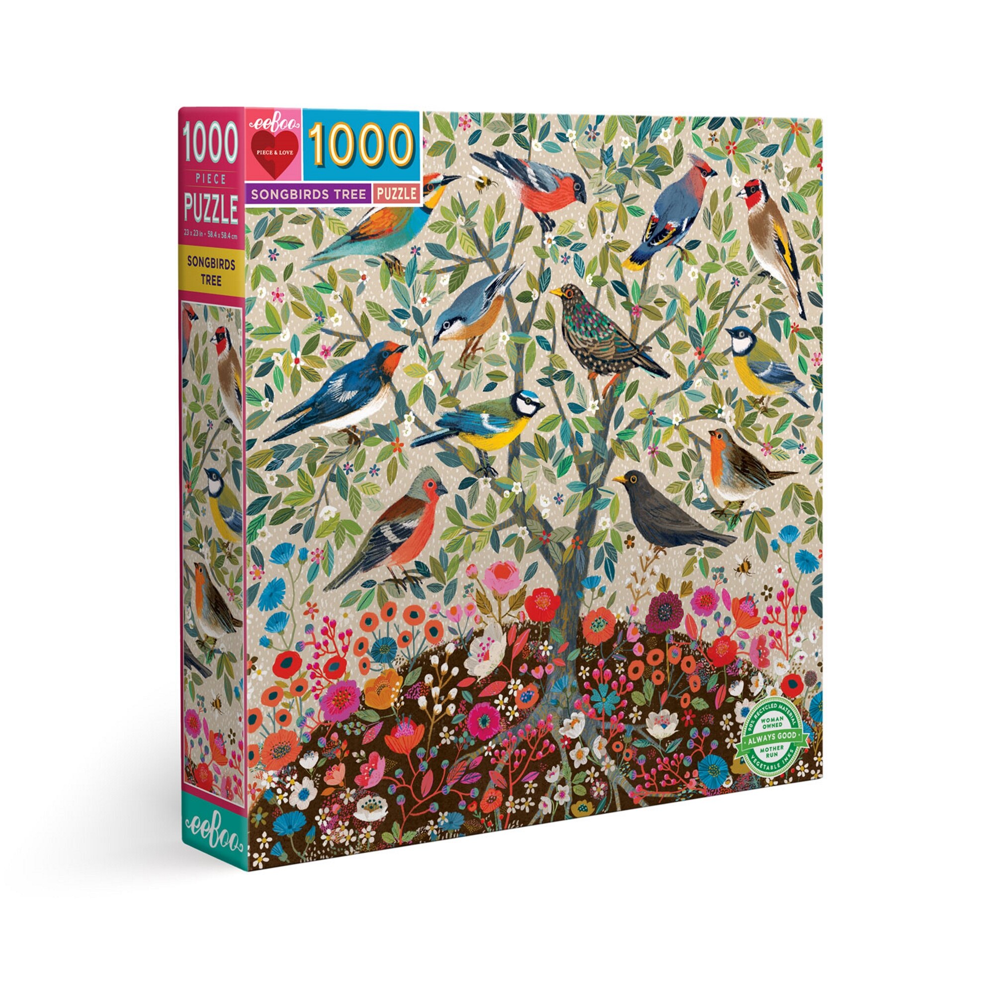 Songbirds Tree 1000 Piece Puzzle | Indigo