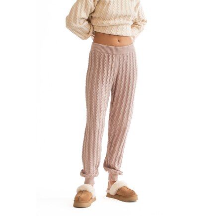 Marion Cable Pant, Grey Mix, S