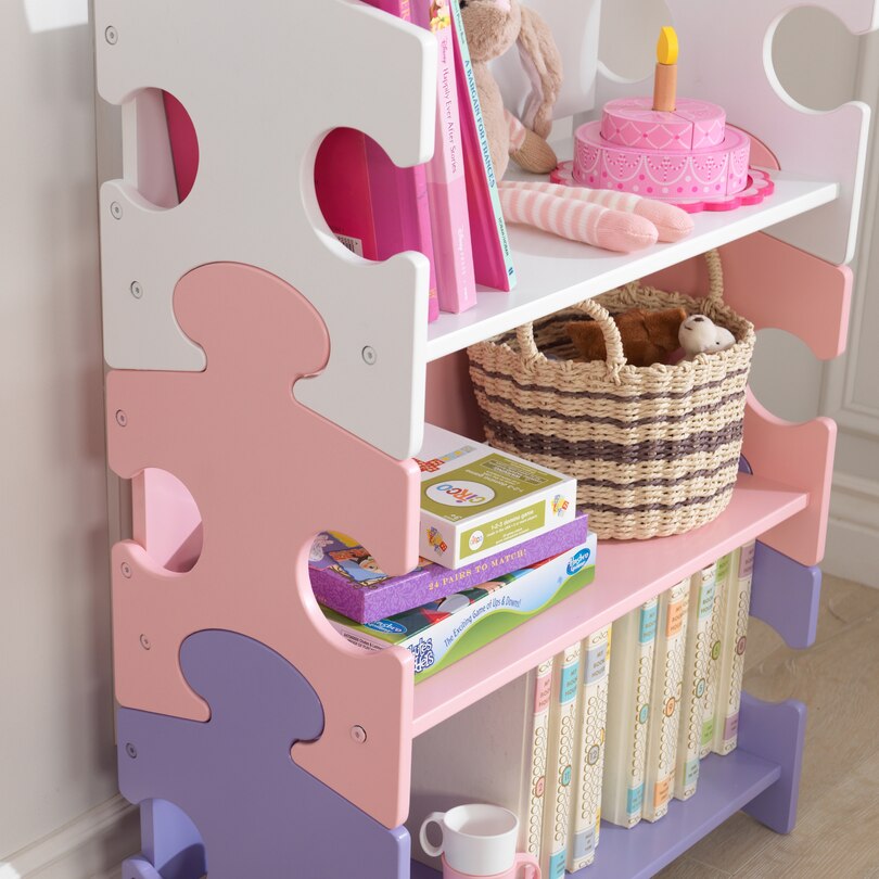KidKraft Étagère Puzzle - Couleurs pastels image number 3