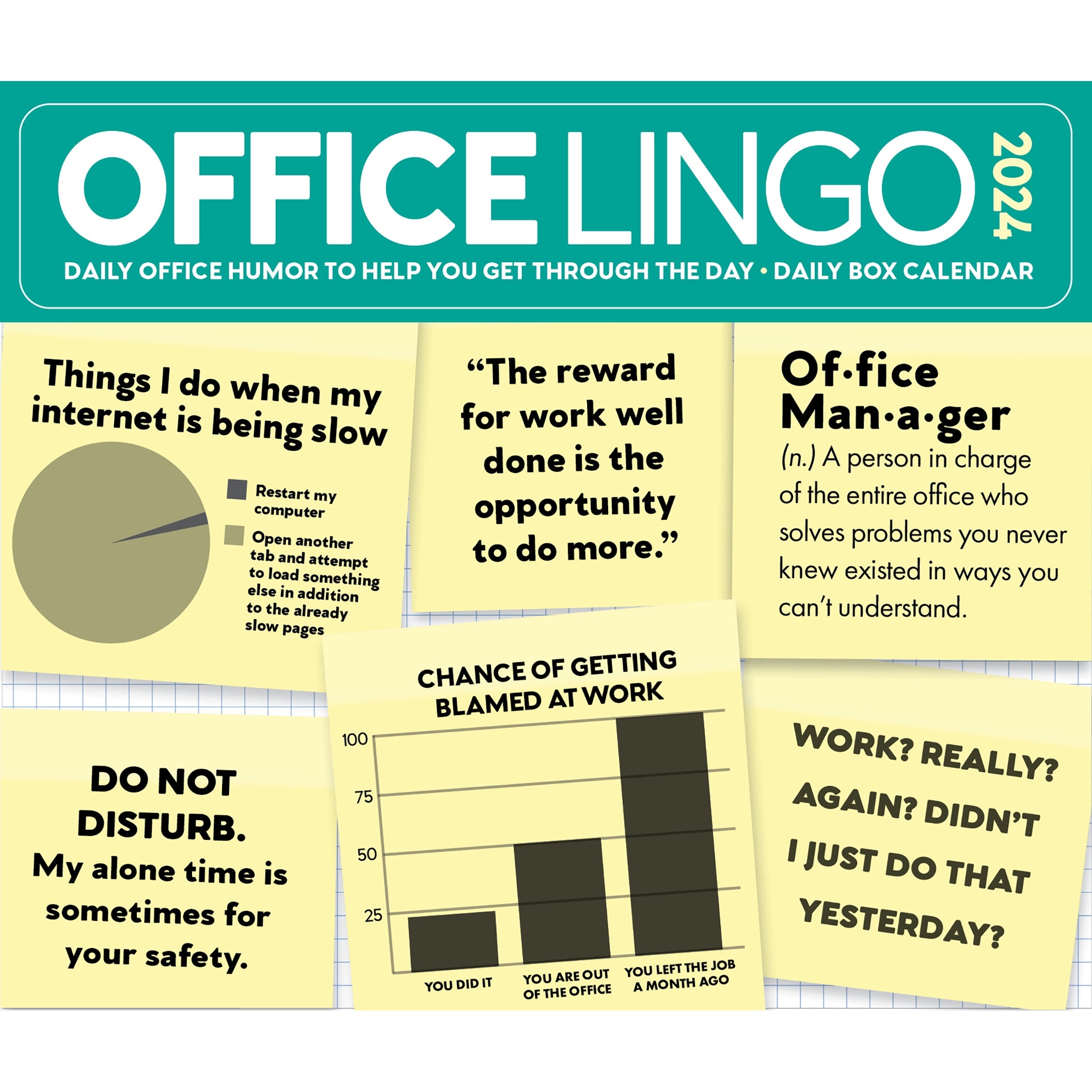 2024 Desk Boxed Calendar Office Lingo Indigo   5 