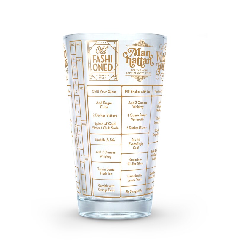 Whiskey Cocktail Recipe Glass, Good Measure Indigo