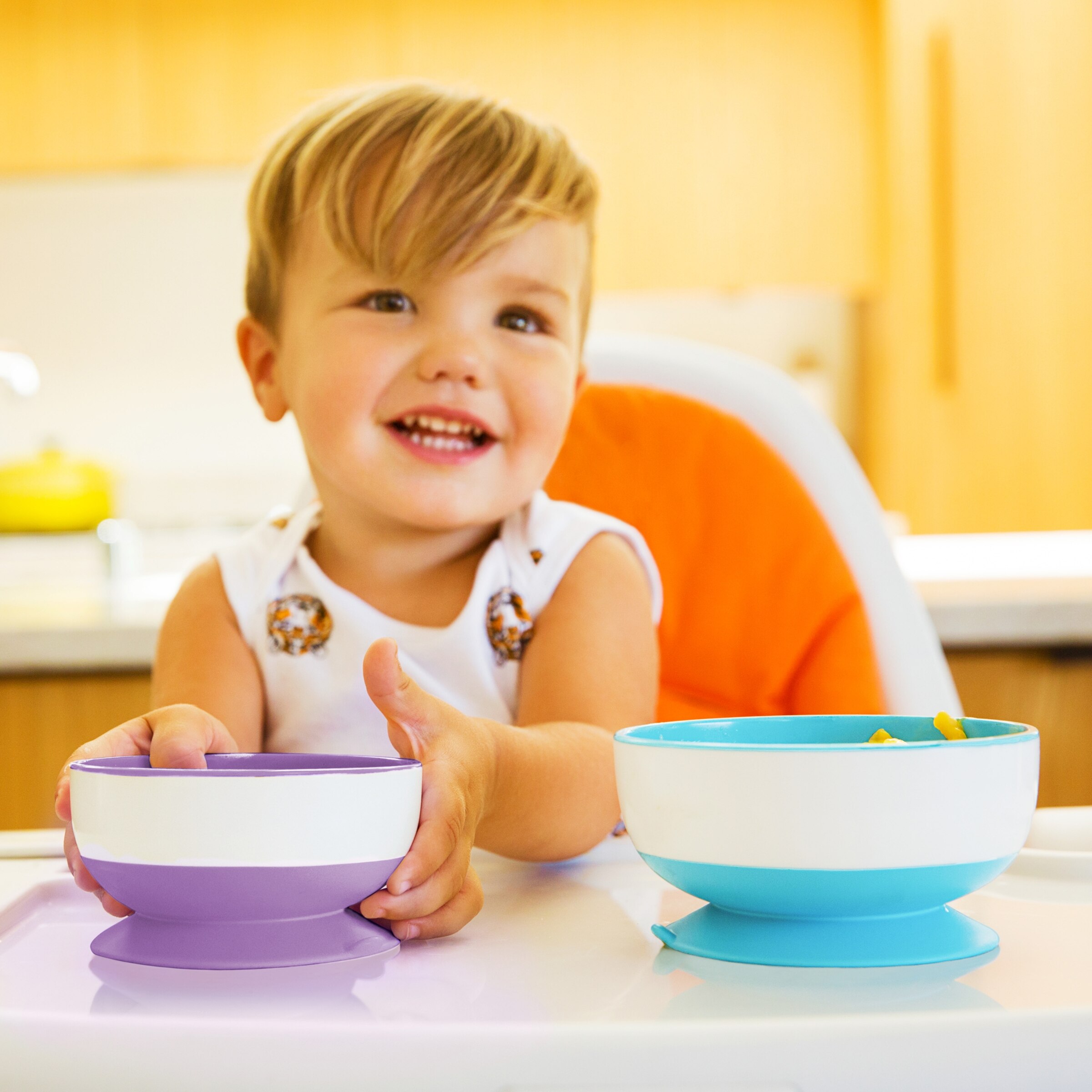 Toddler suction feeding clearance bowl