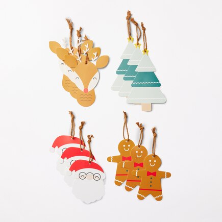 Set of 4 FSC Die-cut Gift Tags
