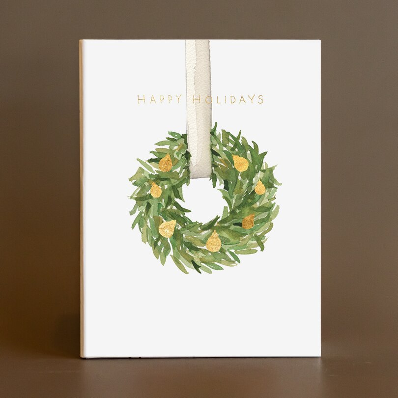 Boxed Cards (15) Holiday Wreath image number 0