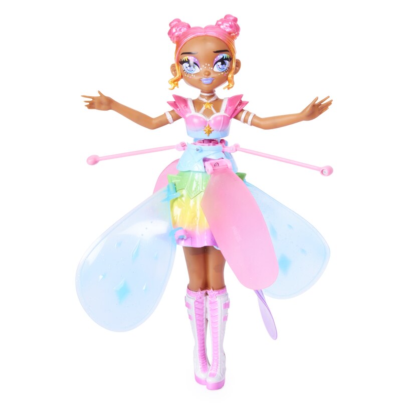 Hatchimals Pixies, Crystal Flyers, Rainbow Glitter Idol, Jouet volant magique avec lumières, Jouets pour filles à partir de 6 ans image number 1