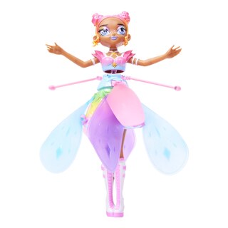 Hatchimals Pixies, Crystal Flyers, Rainbow Glitter Idol, Jouet volant magique avec lumières, Jouets pour filles à partir de 6 ans image number 3