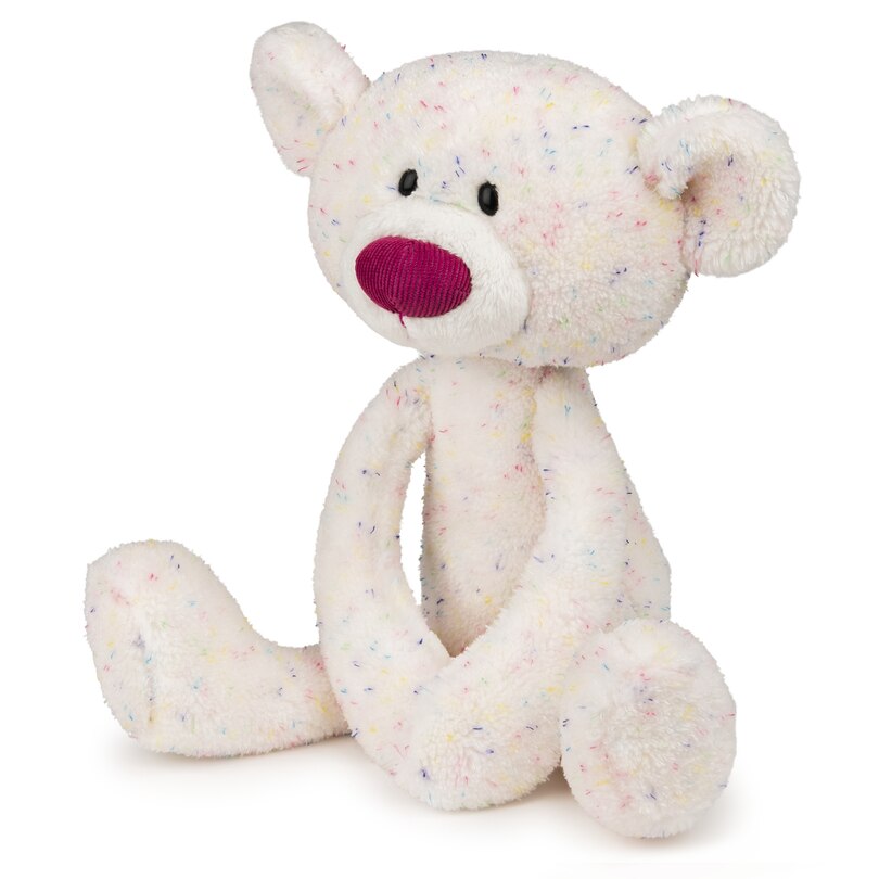 15 Confetti Toothpick Teddy Bear Textured Plush Stuffed Animal image number 4