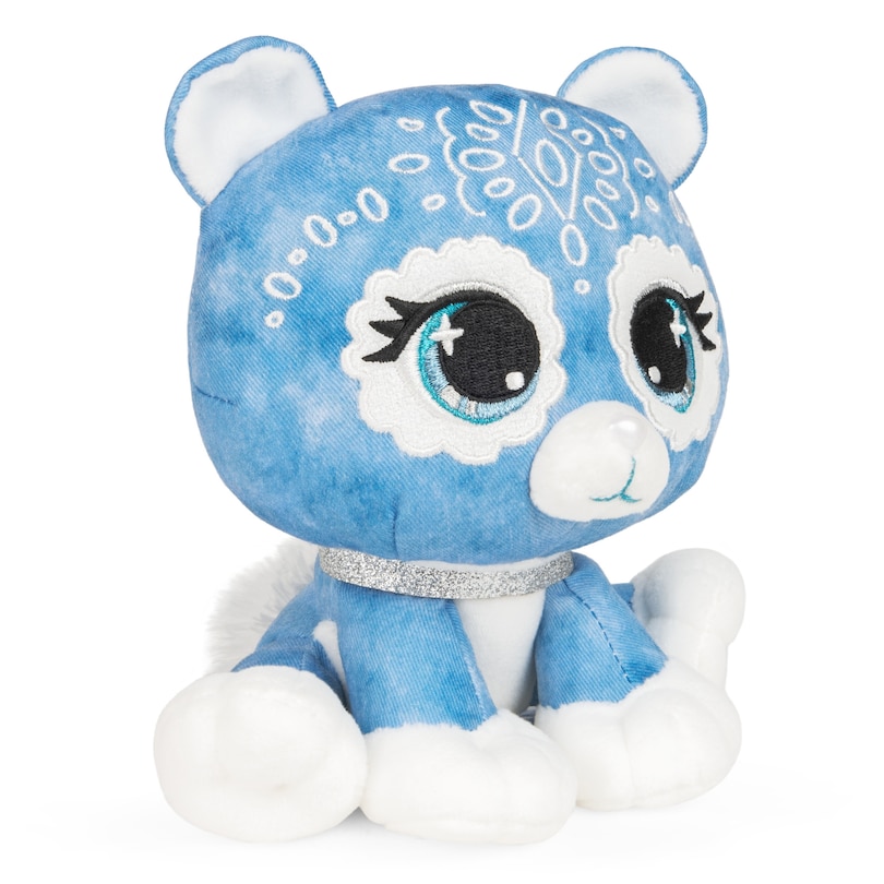 P.Lushes Designer Fashion Pets Demi Jeane Bear Premium Stuffed Animal Soft Plush, Blue, 6” image number 1