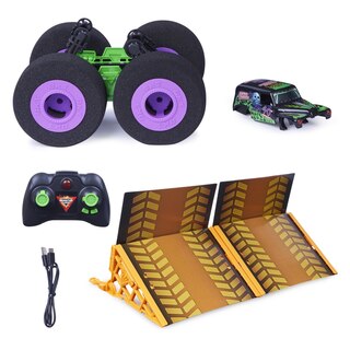 Monster Jam Ramp Champ with Grave Digger Remote-Control Monster Truck and Ramp image number 4