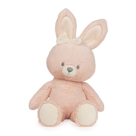 Sustainable Bunny Plush, Pink/Cream, 12”