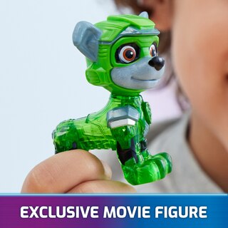 PAW Patrol: The Mighty Movie, Toy Garbage Truck Recycler with Rocky Mighty Pups Action Figure, Lights and Sounds, Kids Toys for Boys & Girls 3+ image number 5