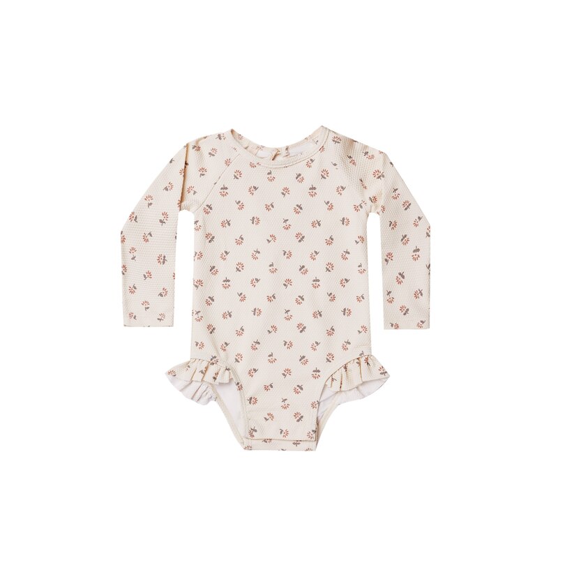 1 Piece Girls Rashguard, Ivory image number 0