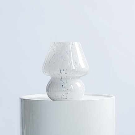 Glass Mushroom Table Lamp