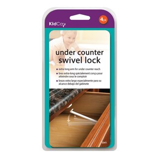 Set of 4 Under Counter Swivel Locks image number 2