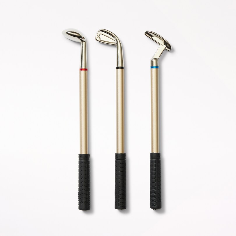 Golf Pens, Set Of 3 ('') Indigo
