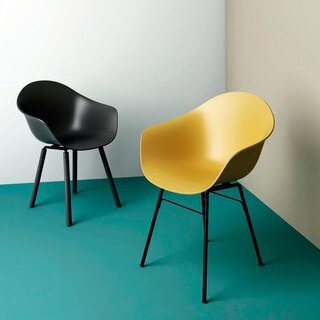 TA Captain Chair, Chrome/Mustard image number 2