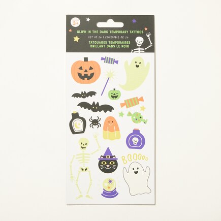 HALLOWEEN GLOW IN THE DARK TATTOOS