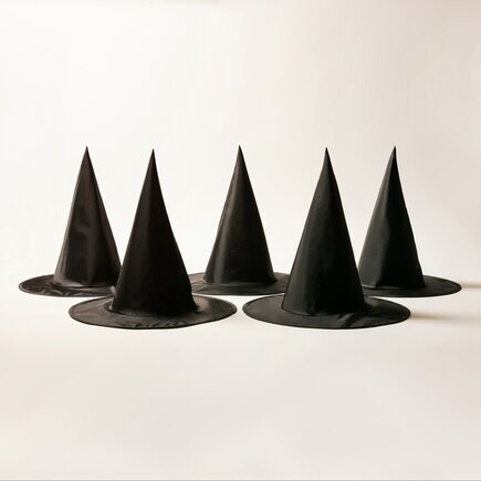 SET OF 5 HANGING WITCH HATS