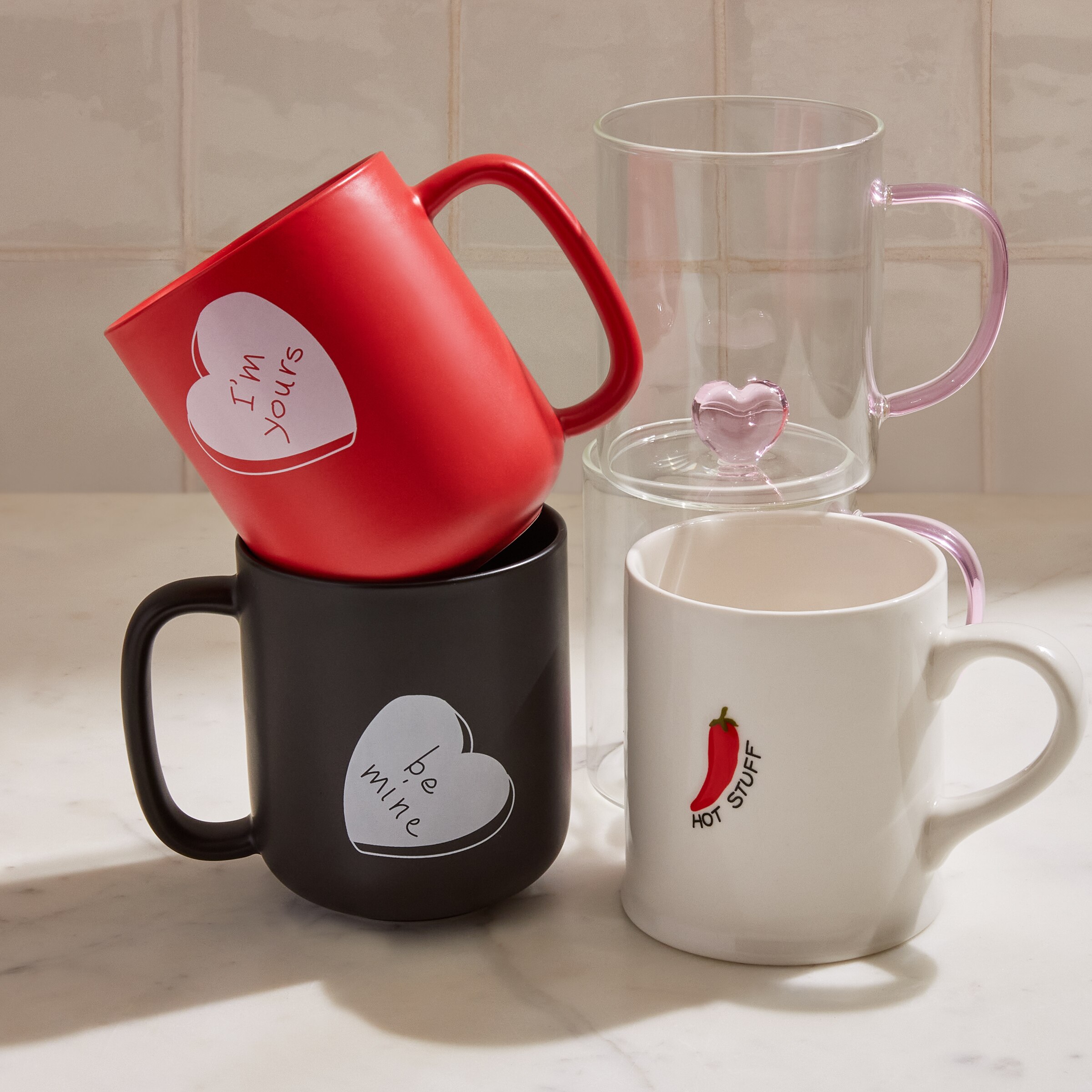 Borosilicate Peekaboo Heart Mug