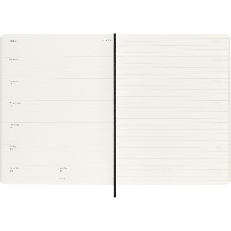 Moleskine 2024 Weekly Planner, 12M, Extra Large, Soft Cover