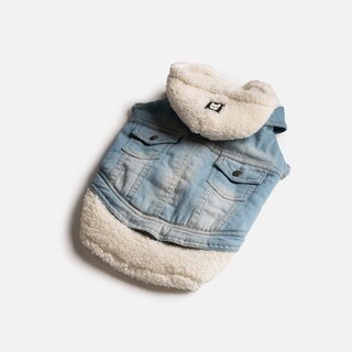 Justin, Veste de Chien en Denim, TTTG image number 1