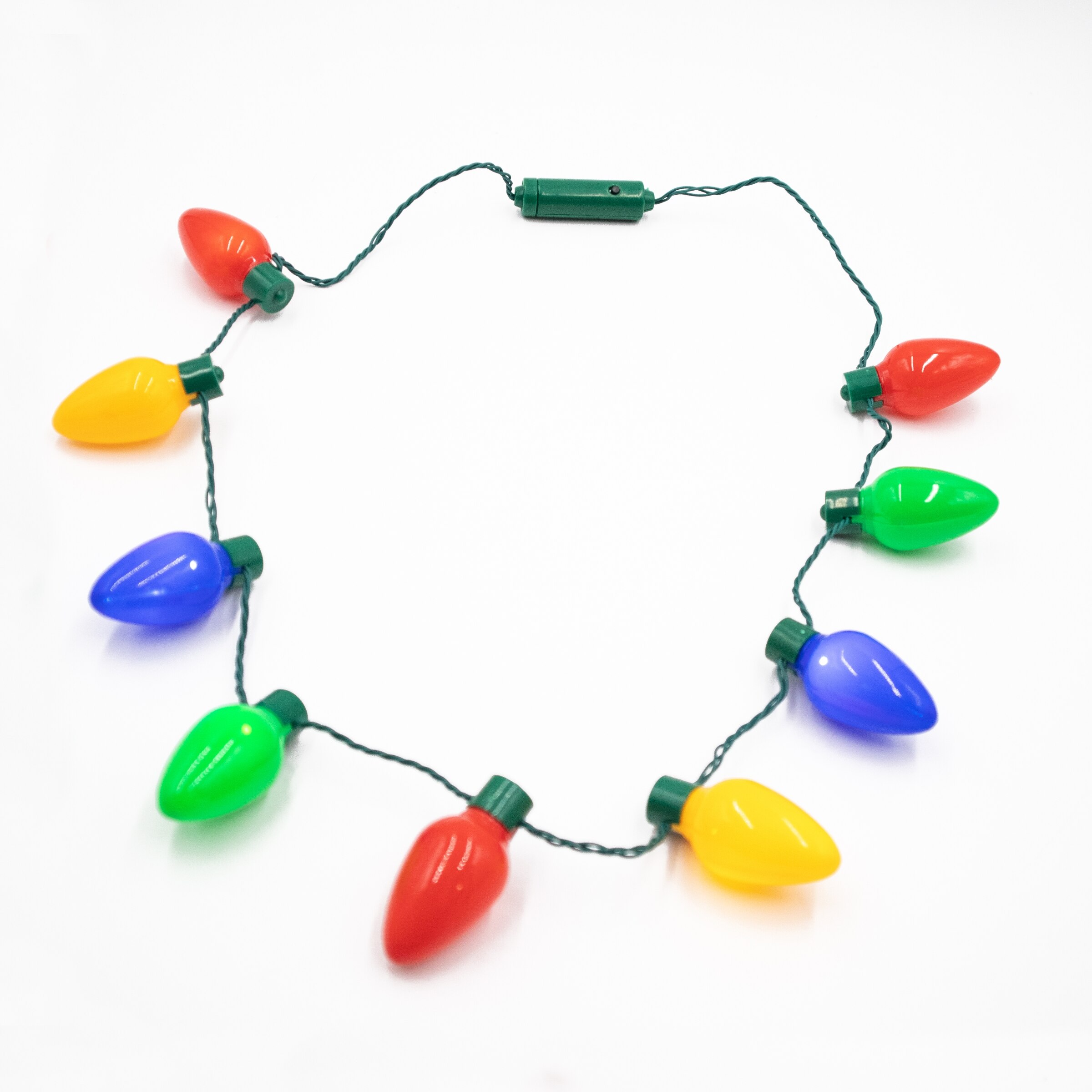 Necklace with christmas on sale lights