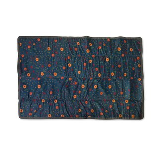 Little Unicorn  Outdoor Blanket 5X7 - Midnight Poppy image number 0
