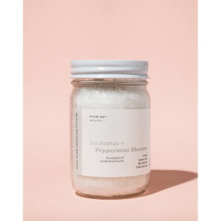 New! Eucalyptus + Peppermint Blossom Muscle Recovery Bath Soak - 4 Oz