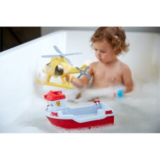 Green Toys Rescue Boat & Helicopter image number 3