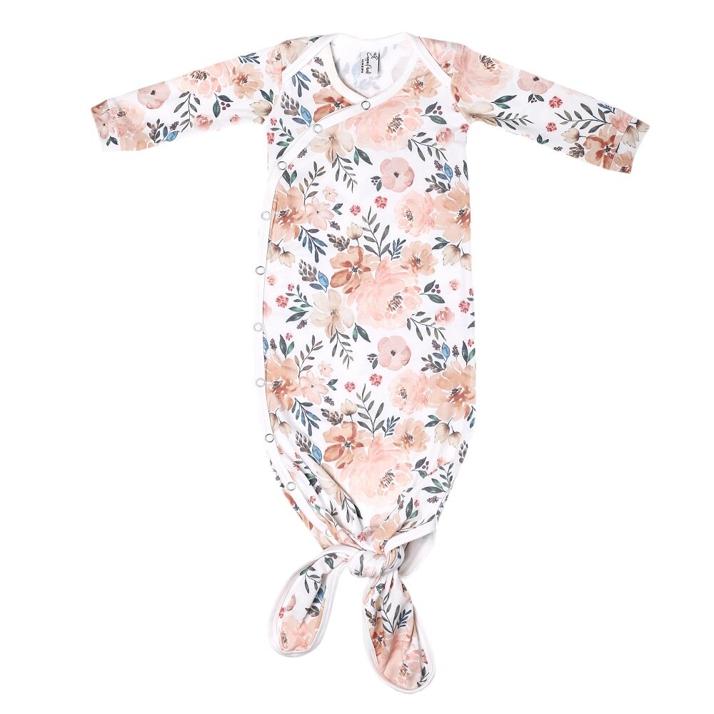 Newborn girl shop knotted gown