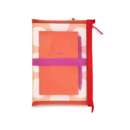 Kate Spade New York Jotter Pouch, Peach Jumbo Dot