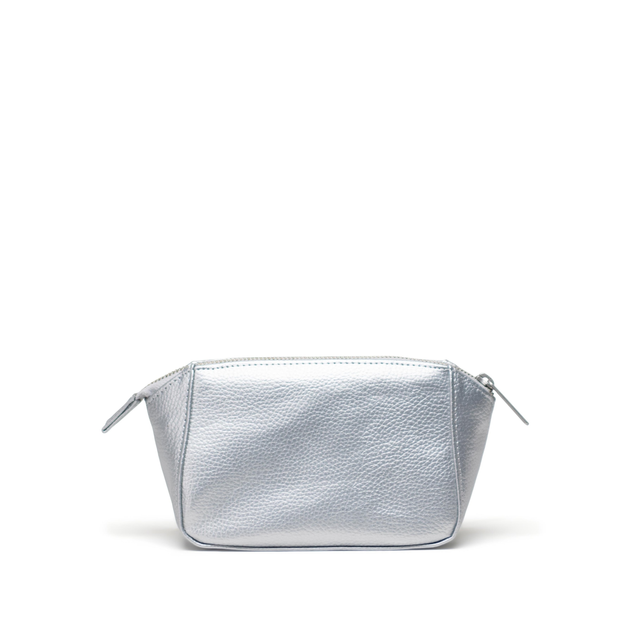 Silver leather outlet bag