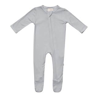 Bamboo Zippered Footie, Solid Colours image number 0