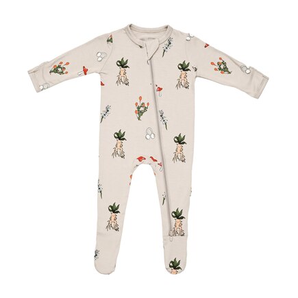 Kyte Baby Zippered Footie In Herbology, 3-6 Months